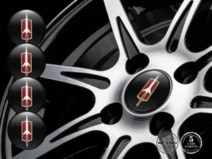 Oldsmobile Silikonaufkleber Stil Gewölbte Felgenembleme